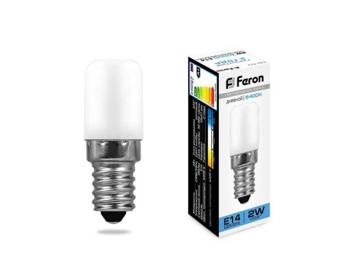 Лампа светодиодная Feron E14 2W 6400K Матовая LB-10 25988