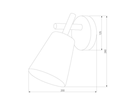 Бра TK Lighting 819 Vaio Grafit 1