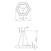 Подвесной светодиодный cветильник Geometria ЭРА Hexagon SPO-123-B-40K-045 45Вт 4000К черный Б0050555