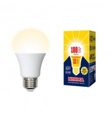 Лампа светодиодная E27 11W 3000K матовая LED-A60-11W/WW/E27/FR/NR UL-00003787