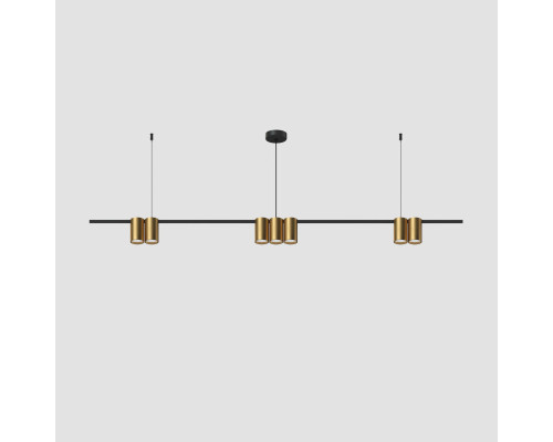 Подвесная люстра Denkirs Orbit DK4063-BK+SG Подвесная люстра Denkirs Orbit DK4063-BK+SG