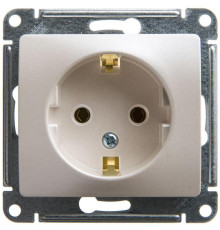 Розетка 2К+З Systeme Electric Glossa 16A 250V перламутр GSL000643
