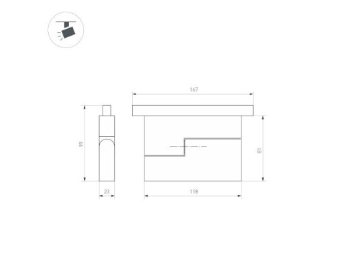 Трековый светодиодный светильник Arlight Mag-Orient-Flat-Fold-S195-6W Warm3000 034659(1) Трековый светодиодный светильник Arlight Mag-Orient-Flat-Fold-S195-6W Warm3000 034659(1)