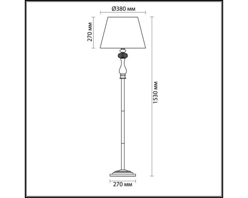Торшер Odeon Light Classic Gaellori 3393/1F Торшер Odeon Light Classic Gaellori 3393/1F