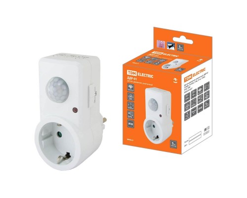 Датчик движения инфракрасный TDM Electric розеточный ДДР-01 SQ0324-0027 Датчик движения инфракрасный TDM Electric розеточный ДДР-01 SQ0324-0027