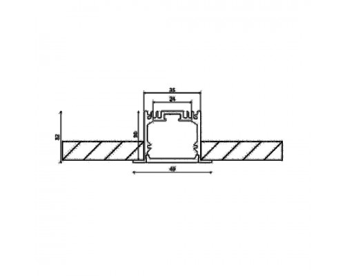 Профиль встраиваемый DesignLed LE.4932 001082