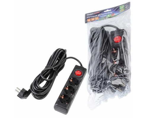 Удлинитель Uniel Ultra 3гн х 7м с/з S-GCU3-7B Black UL-00010020 Удлинитель Uniel Ultra 3гн х 7м с/з S-GCU3-7B Black UL-00010020