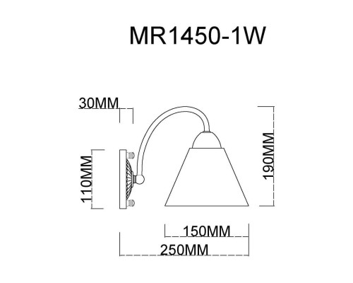 Бра MyFar Anna MR1450-1W