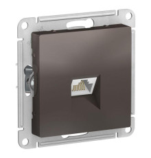 Розетка компьютерная RJ45 Systeme Electric AtlasDesign 5e кат UTP мокко ATN000683