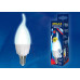 Лампа светодиодная диммируемая Uniel E14 7W 4000K матовая LED-CW37 7W/4000K/E14/FR/DIM PLP01WH UL-00004298
