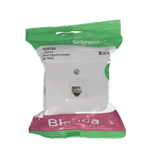 Розетка телефонная RJ11 Systeme Electric Blanca белая BLNIA011001