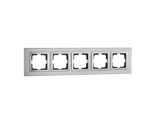 Рамка 5-постовая Mono Electric Style Aluminium серебро 107-800000-164 Рамка 5-постовая Mono Electric Style Aluminium серебро 107-800000-164