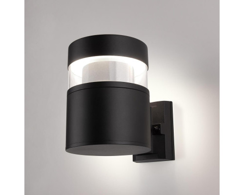 Уличный настенный светодиодный светильник Elektrostandard 1530 Techno Led чёрный a052244 Уличный настенный светодиодный светильник Elektrostandard 1530 Techno Led чёрный a052244