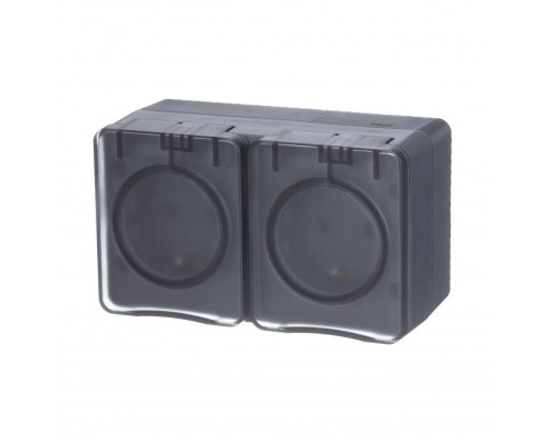 Розетка 2х2К+З Systeme Electric AtlasDesign 16A 250V со шторками антрацит ATN544026 Розетка 2х2К+З Systeme Electric AtlasDesign 16A 250V со шторками антрацит ATN544026