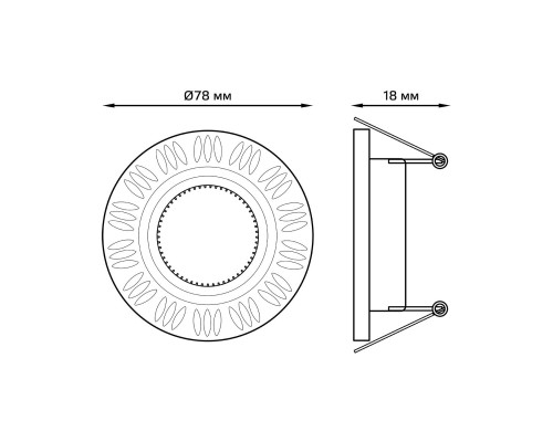 Встраиваемый светильник Gauss Aluminium AL017