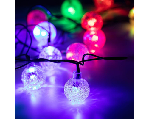 Светодиодная гирлянда ЭРА шарики 220V мультиколор ENIN - 25BG Б0055997 Светодиодная гирлянда ЭРА шарики 220V мультиколор ENIN - 25BG Б0055997