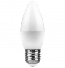 Лампа светодиодная Feron E27 11W 4000K Свеча Матовая LB-770 25944