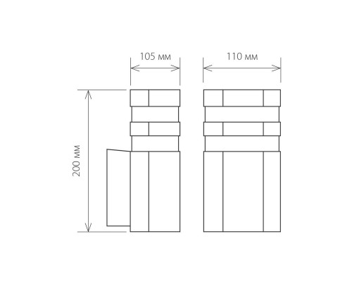 Уличный настенный светильник Elektrostandard 1444 Techno a032627