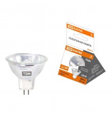 Лампа галогенная TDM Electric GU5.3 75W 3000K прозрачная SQ0341-0073