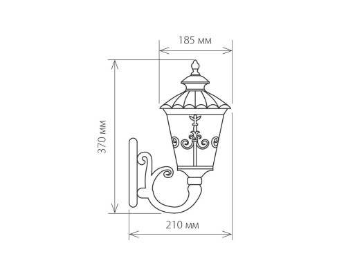 Уличный настенный светильник Elektrostandard Diadema a028003