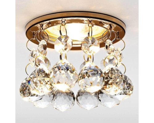 Встраиваемый светильник Ambrella light Crystal K2051 CL/G Встраиваемый светильник Ambrella light Crystal K2051 CL/G