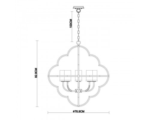 Подвесная люстра Vele Luce Ortico VL1103L08