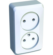 Розетка двойная 2К Systeme Electric Этюд 16A 250V белая PA16-005B