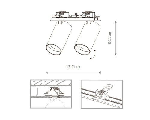 Встраиваемый спот Nowodvorski Mono Surface 7834