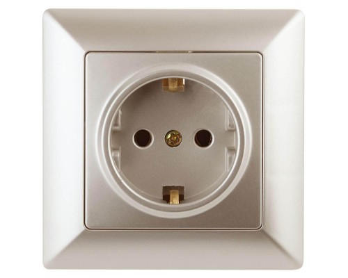 Розетка ЭРА Intro Solo Schuko 2P+E 16A 250V шампань 4-202-04 Б0043315 Розетка ЭРА Intro Solo Schuko 2P+E 16A 250V шампань 4-202-04 Б0043315