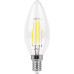 Лампа светодиодная филаментная Feron E14 11W 2700K Свеча Прозрачная LB-713 38006