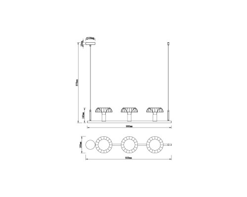 Подвесной светильник Vele Luce Olivia VL5642P03 Подвесной светильник Vele Luce Olivia VL5642P03