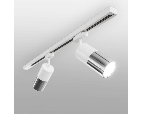 Трековый светодиодный светильник Elektrostandard Avantag белый матовый/хром 6W LTB27 a047018