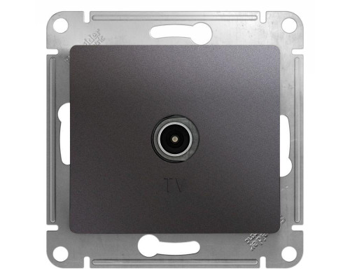 ТВ-розетка Systeme Electric Glossa графит GSL001393 ТВ-розетка Systeme Electric Glossa графит GSL001393