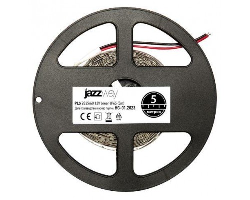 Светодиодная влагозащищенная лента Jazzway 6W/m 60Led/m 2835SMD зеленый 5M 2858993 Светодиодная влагозащищенная лента Jazzway 6W/m 60Led/m 2835SMD зеленый 5M 2858993