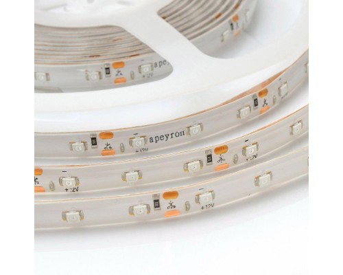 Светодиодная влагозащищенная лента Apeyron 4,8W/m 60LED/m 3528SMD красный 5M 04BL