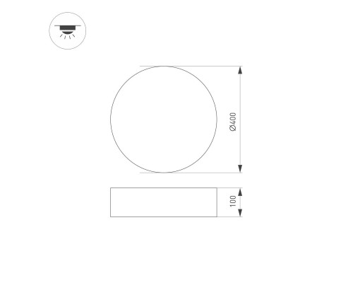 Накладной светодиодный светильник Arlight SP-TOR-PILL-PRISM-R400-25W Warm3000 (WH, 100 deg, 230V) 022103(3) Накладной светодиодный светильник Arlight SP-TOR-PILL-PRISM-R400-25W Warm3000 (WH, 100 deg, 230V) 022103(3)
