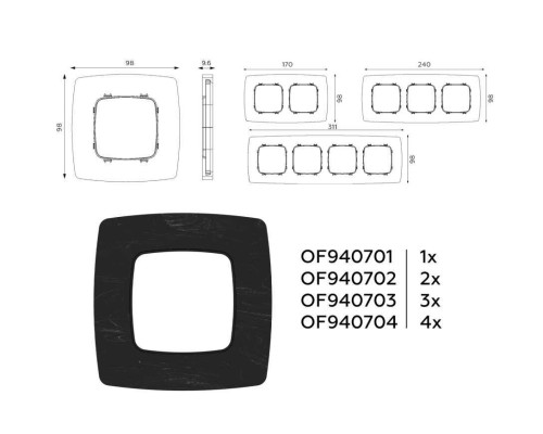 Рамка AMBRELLA VOLT OF940703