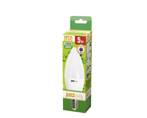 Лампа светодиодная Jazzway E14 5W 3000K матовая 1036834A Лампа светодиодная Jazzway E14 5W 3000K матовая 1036834A