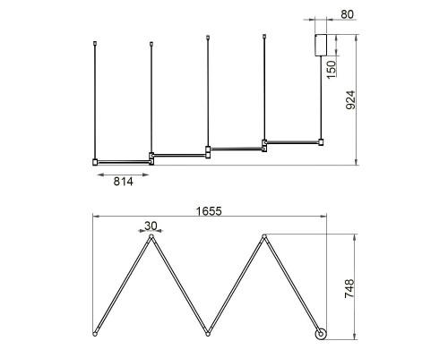Подвесной светильник Vele Luce Laser VL7182P24 Подвесной светильник Vele Luce Laser VL7182P24