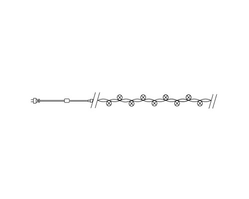 Светодиодная гирлянда Feron Линейная 230V зеленая с мерцанием CL06 32311 Светодиодная гирлянда Feron Линейная 230V зеленая с мерцанием CL06 32311