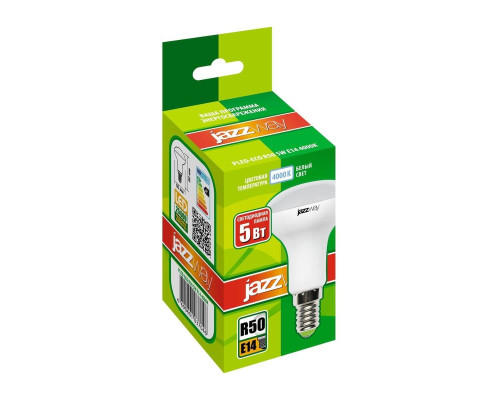 Лампа светодиодная Jazzway E14 5W 4000K матовая 1037046A