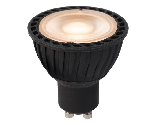 Лампа светодиодная диммируемая Lucide GU10 5W 2200K черная 49010/05/30 Лампа светодиодная диммируемая Lucide GU10 5W 2200K черная 49010/05/30