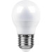 Лампа светодиодная Feron E27 7W 2700K Шар Матовая LB-95 25481