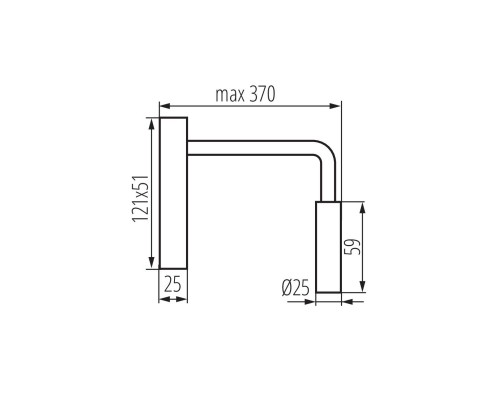 Настенный светодиодный светильник Kanlux TONIL II LED B 32522