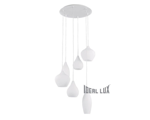 Подвесная люстра Ideal Lux Soft SP6 Bianco 087818 Подвесная люстра Ideal Lux Soft SP6 Bianco 087818