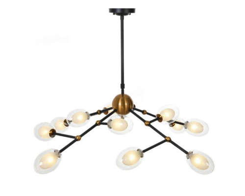 Подвесная люстра Lumina Deco Crocus LDP 7002-12 BK+MD Подвесная люстра Lumina Deco Crocus LDP 7002-12 BK+MD