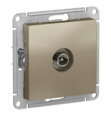 ТВ-розетка оконечная Systeme Electric AtlasDesign шампань ATN000591