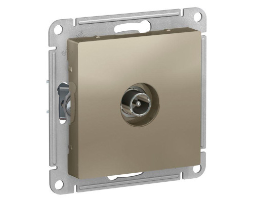 ТВ-розетка оконечная Systeme Electric AtlasDesign шампань ATN000591 ТВ-розетка оконечная Systeme Electric AtlasDesign шампань ATN000591