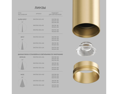 Трековый светодиодный светильник Denkirs Shine Spot DK5744-SB