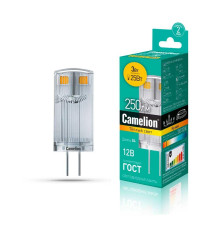 Лампа светодиодная Camelion G4 3W 3000K LED3-G4-JC-NF/830/G4 13700
